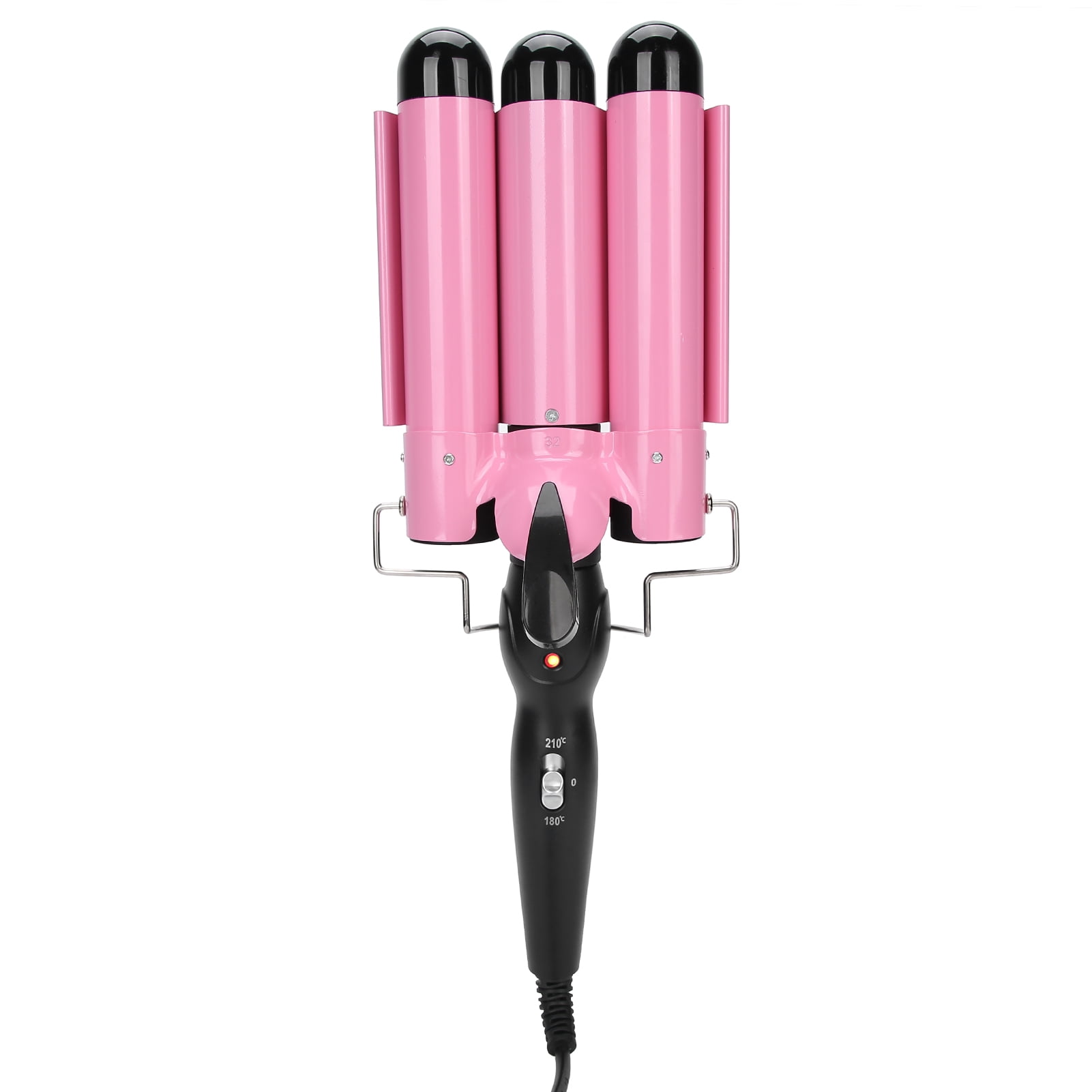 3 Barrel Curling Iron Wand Adjustable Hair Curler Waver Crimper 110V~240V Fast Heating Easy Temperature Adjustment  Hair Styling, Suitable for Wavy Hairstyles