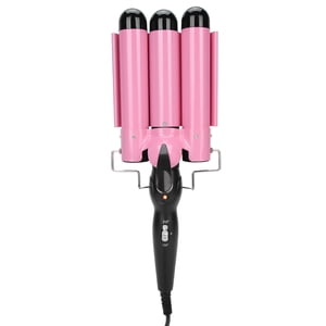 3 Barrel Curling Iron Wand réglable Curler Coureur de cheveux Waver Crimper 110V~240V Chauffage rapide Facile réglage de la température Cheveux Styling, Convient pour les coiffures wave