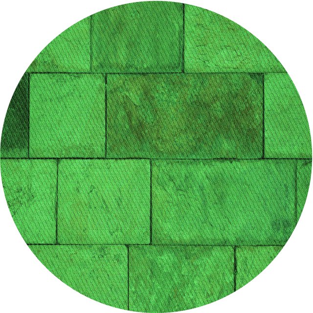 Ahgly Company Tapis d'Intérieur Lavable en Machine Carré Vert Lime, 3 Pieds Carré