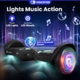 thumbnail image 4 of Gyrocopters PRIME 2026 All Terrain Hoverboard 6.5" LED Wheels & Bright Lights, UL 2272 Safety Certified | Speed upto 15km, 300W Powerful Motor, Long Battery Life, No Fall Technology, Bluetooth Speaker, 4 of 8