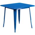 thumbnail image 1 of Bowery Hill Table à Manger Carrée en Métal de 31,5 Po, Bleu, 1 of 2