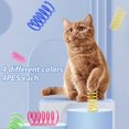 thumbnail image 3 of AMERTEER 16pcs Cat Spring Toys Colorful Durable Cat Coil Spiral Spring Cat Toy Interactive Cat Toy BPA Free Plastic for Swatting  Biting  Hunting  and Active Healthy Play, 3 of 9
