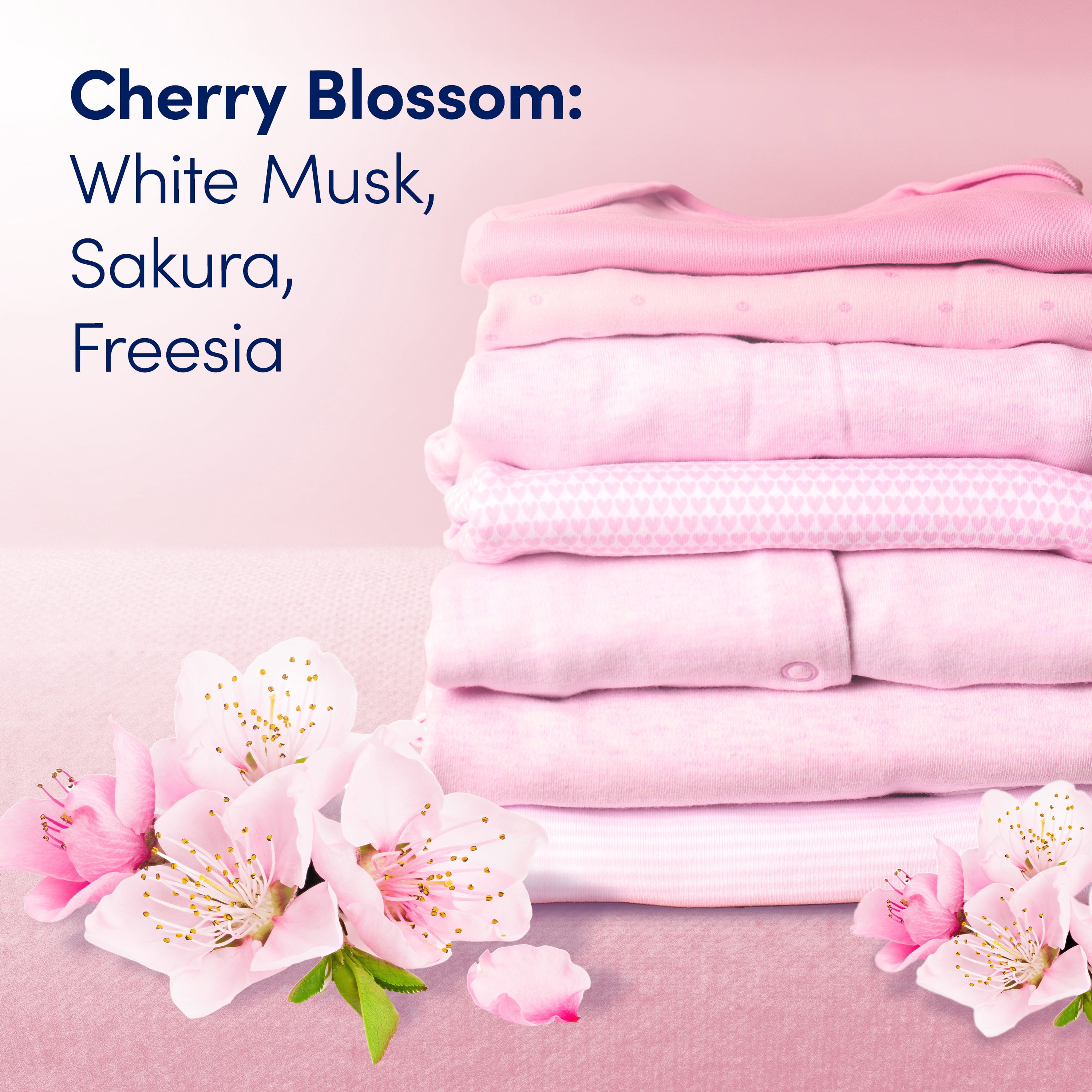 Downy Gentle Soft + Fresh Fabric Softener Liquid, Cherry Blossom Scent, 1.66 L, 83 loads, Liquid Fabric Softener Designed to be Gentle on Skin