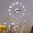 thumbnail image 2 of House with A Clock in the Walls 3D Diy Roman Numbers Acrylic Mirror Wall Sticker Clock Home Decor Mural Decals Stick on Mirrors for Wall Decor Acrylic Mirror Wall Stickers, 2 of 3