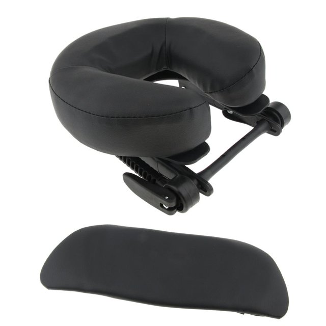 SPA Massage Bed Table Face Cradle Headrest Platform Head Pillow . Black