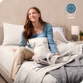 thumbnail image 3 of Bare Home Cozy Fleece Sheet Set - Extra Plush Polar Fleece - Deep Pocket - Twin, Cream, 3 of 8