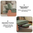 thumbnail image 3 of Modern Rocking Recliner Chair, Upholstered Seating Glider Recliner Chair with Side Pocket, Three Levels of Adjustment, 3 of 8