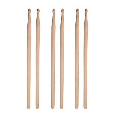 3 Paires de Bâtons de Tambour en Érable 5A avec Sac de Transport pour Jouer du Tambour