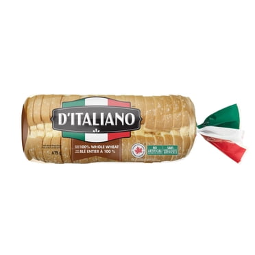 D'Italiano Thick Slice 100% Whole Wheat Bread, No Artificial Flavours or Colours, 675 g