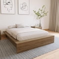 thumbnail image 3 of Nexera James King Platform Bed Frame, Brown Oak, 3 of 6