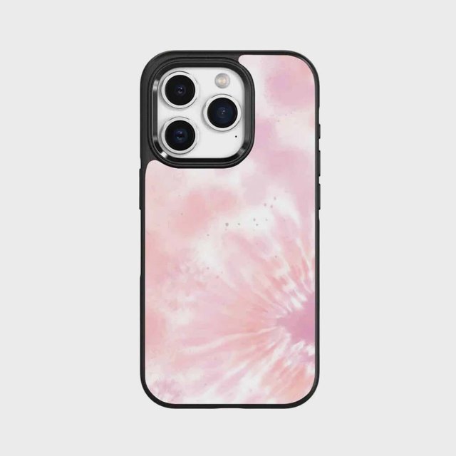 Caseco iPhone 15 Pro Case With Mag-Safe - Pink Tie Dye