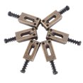 thumbnail image 1 of 6 Pcs Selle de Rouleau pour Guitare Électrique, Selles de Rouleau de Pont Tremolo Réglables Ponts du Système Tremolo Pièces de Rechange Bronze, 1 of 8