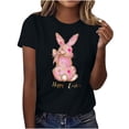 thumbnail image 5 of Pisexur Hauts pour Femmes, Hauts de Printemps pour Femmes 2025, Hauts pour Dames, T-shirt Imprimé Décontracté et Tendance pour Femmes avec Col Rond et Manches Courtes Kaki, 2TG, 5 of 5