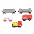 thumbnail image 2 of Wooden  Set, Wooden Railway Set Hand Eye Coordination Educational  for Children, 2 of 7