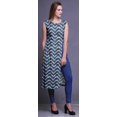 thumbnail image 4 of Bimba Printed Side Slit Straight KurtisForWomen Sleeveless Summer Kurta, 4 of 6