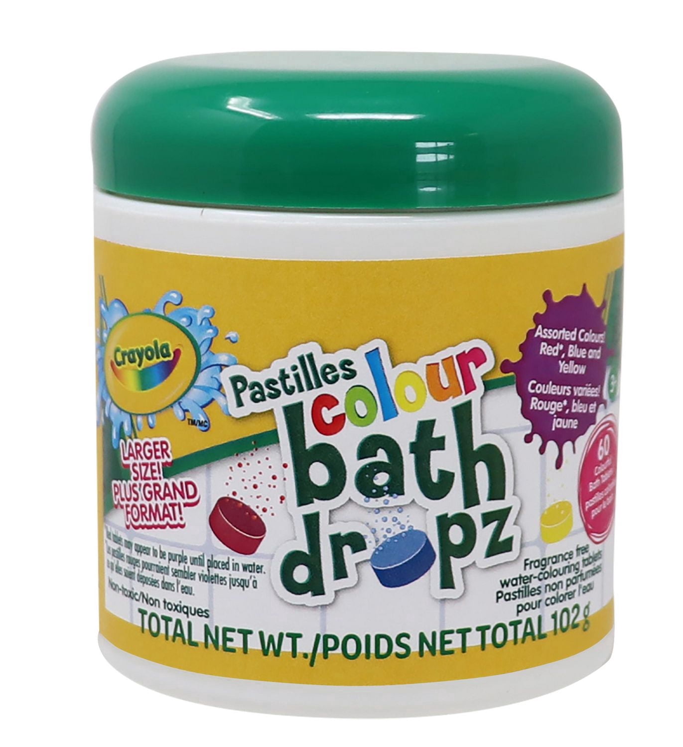 Crayola Bath Dropz 60 pièces