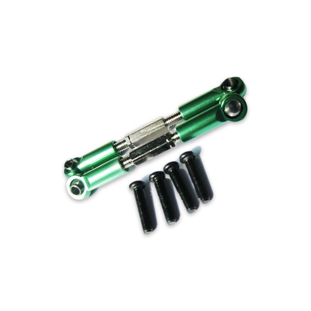 maskred Aluminum Alloy Front Rear Servo Link For 1/18 Hobbico Dromida Reliable And Durable Aluminum Alloy green 1Set
