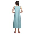 thumbnail image 3 of Moomaya Robe de Nuit Évasée en Coton Unie pour Femmes, 3 of 6