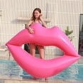thumbnail image 5 of Oliegs Heated Blanket Shooting Bar Water Red Lips Lips Red Love Inflatable Float Swimming Ring Float Swimming Ring Chocolate, 5 of 5