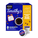 Timothy’s Breakfast Blend, Light Roast, K-Cup Coffee Pods 30 Pods