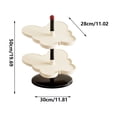 thumbnail image 3 of Weloille 2-Tier Butterfly Shape Shoe Rack, Easy Assemble Detachable Storage Shelf, Slim Space Saving Shoe Organizer, Stable Footwear Holder for Entryway Dorm Rental Home Bedroom, 3 of 6