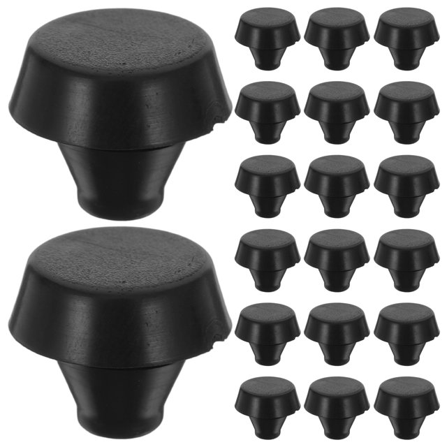 Shisuyan Expanded Rubber Plugs Round for Home Use Laundry Rooms 20Pcs 1.30X1.30X1.00In