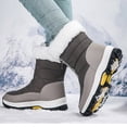 thumbnail image 4 of Bottes pour Femmes Hiver Extérieur Neige Bottes pour Femmes Peluche Épaisses Isolation Coton Imperméables Tourisme Rural Ski Chaussures Chaussures pour Femmes en Liquidation, 4 of 7