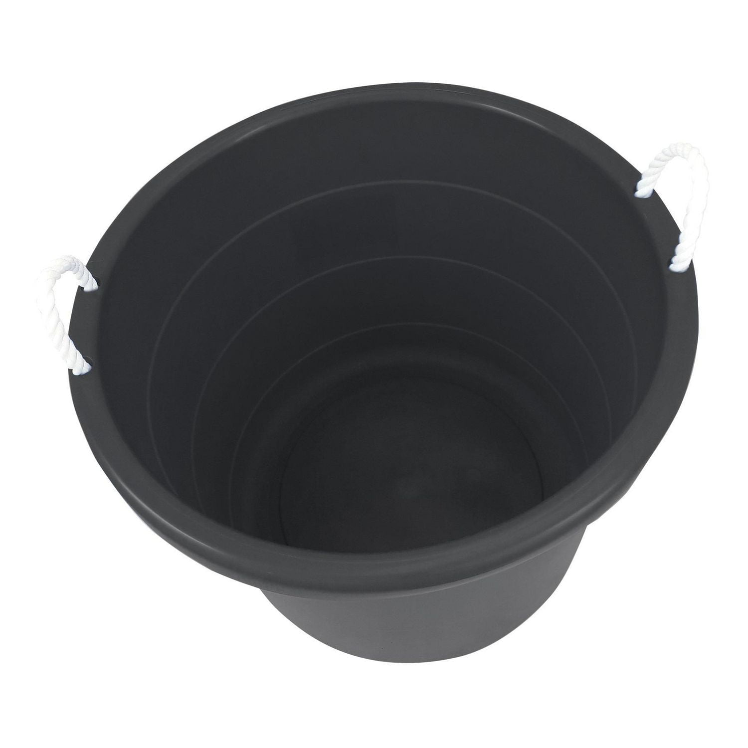 Homz® 17 Gallon Rope-Handled Tub, Black