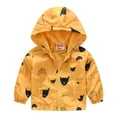 thumbnail image 1 of Manteau Coupe-Vent à Capuche à Fermeture Éclair Imprimé d'Automne pour Tout-Petits Enfants Bébés Filles Garçons, 1 of 8