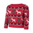 thumbnail image 2 of Matching Family Christmas Sweaters Long Sleeve Reindeer Pullovers, 2 of 9