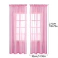 thumbnail image 2 of TIELUTT Ensemble le avec Rideaux Semi-Transparents de Couleur Unie 84 Pouces de Long Ensemble de 2 Panneaux pour Salon Longs Rideaux pour Chambre Rideau de Douche Transparent Panneaux de Rideaux pour Salon Rideaux Chambre de Garçon, 2 of 7