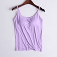 thumbnail image 2 of Timegard Camisoles pour Femmes avec Soutien-Gorge Intégré Débardeurs d'Été Sans Manches Bretelles Spaghetti Ajustables, 2 of 6