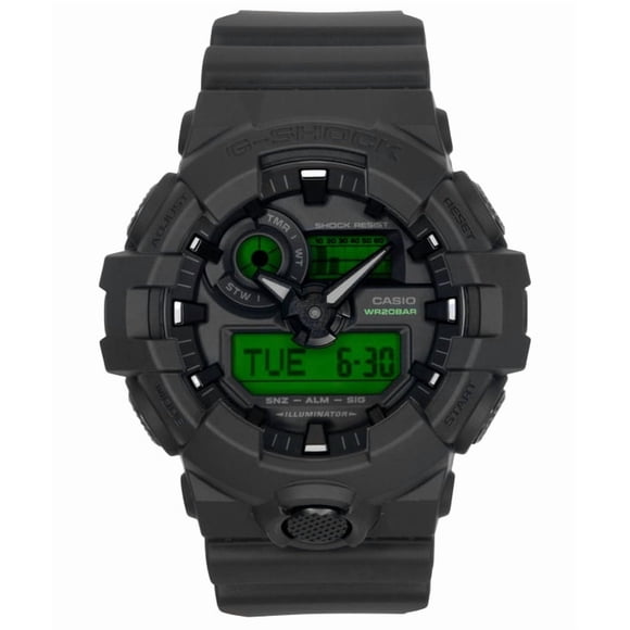 Casio G-Shock Analog Digital Black Dial Resin Quartz GA-700BEG-1A 200M Men's Watch