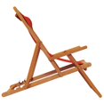 thumbnail image 3 of vidaXL Folding Beach Chairs 2 pcs Red Fabric, 3 of 5