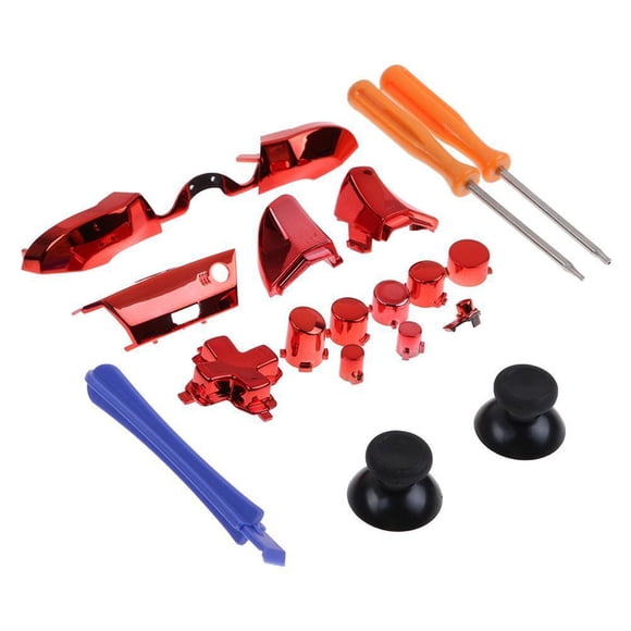 Ensemble de Boutons Plaqués Complets Déclencheurs Dpad LB RB LT RT Tournevis Remplacement pour Manette Xbox One Elite