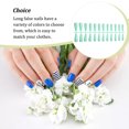 thumbnail image 4 of Fake Nail Set French Style Scratch Resistant Press-on Fingernails Full Cover Removable Trimble Adjustable Manicure Stickers Type 18, 4 of 7