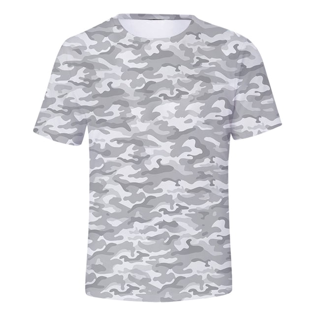 Camo Printed Peripheral Printed Men'S Short Sleeve Men Men T Shirts L