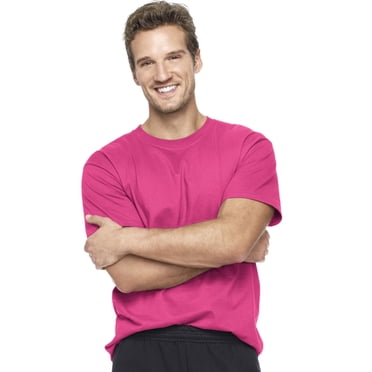 Hanes Beefy-T T-Shirt à Manches Courtes pour Hommes - Meilleur Vendeur, m, Rose Wow