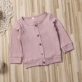 thumbnail image 3 of Boys Girls Button-down Cardigan  Solid Color Sweater  Casual Outerwear, 3 of 8