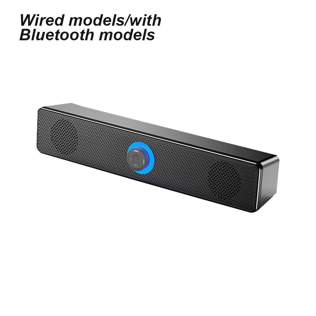 Wireless Speaker Bluetooth-compatible Dual Horn Bar Sound Subwoofer Loudspeaker Soundbar Theatre TV High Volume PC Music Player 350TS