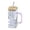 A, variant on WIFKLSIIPG Heat Glass Cup with Straw 400ML Suitable for Cold Drinks Juice Milk Including Lid Glass Texture Suitable for Various Beverages