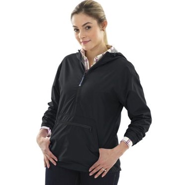 Charles River Apparel Women's Chatham Anorak, Black, 3XL