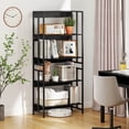 thumbnail image 4 of Costway 2 Pcs Bibliothèque à 5 Niveaux Bibliothèque de 62 Pouces de Hauteur avec Tablettes Inclinables Présentoir Rangement, 4 of 9