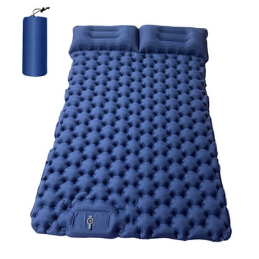 FlyFlise Tapis de Camping pour 2 Personnes avec Oreiller d'Air Matelas d'Air Portable Imperméable Tapis de Couchage pour Sac à Dos