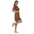 thumbnail image 3 of Moomaya Printed Moss Georgette Dresses Women A-Line Tunic With Drawstring Belt, 3 of 4