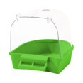 thumbnail image 2 of lionlar Pet Bird Bath Box Bathing Tub Bath Box Shower Caged Parrot Bathing Tub for Small Green, 2 of 9
