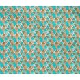 thumbnail image 5 of oneOone Cotton Flex Orange Fabric Triangle Geometric Craft Projects Decor Fabric Printed By The Yard 40 Inch Wide, 5 of 5