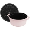 thumbnail image 4 of STAUB La Cocotte 5.25 L Cast Iron Round Cocotte, Sorbet Rose, 4 of 11