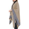 thumbnail image 4 of Mode Automne Femmes Pashmina Châle Cape Pull Tricoté Cardigan Foulard, 4 of 7