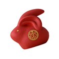 thumbnail image 4 of Baohd Cute Rabbit Statue Animal Model for Bookshelf Decoration Birthday Gift 12.5cmx9.5cmx12cm double ears, 4 of 9